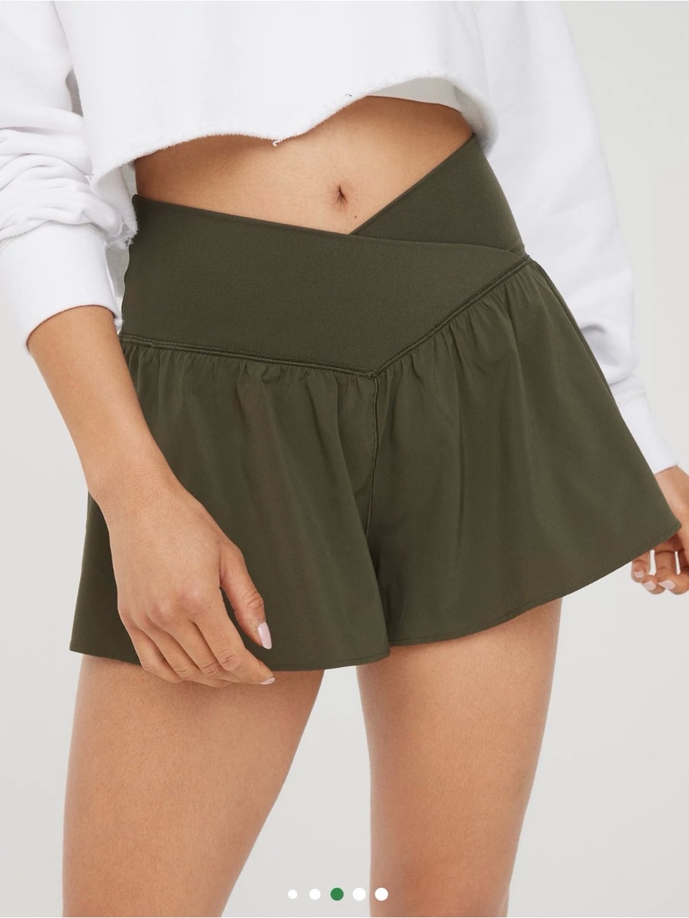 Aerie Offline crossover waist shorts